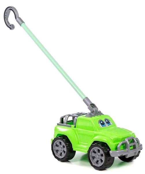 01911 Samochodzik do pchania z rączką – pchacz jeździk autko terenowe