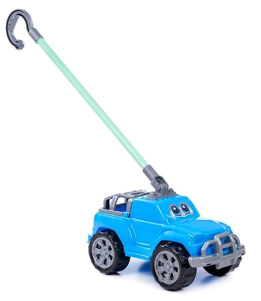 74994 Samochodzik do pchania z rączką – pchacz jeździk autko terenowe