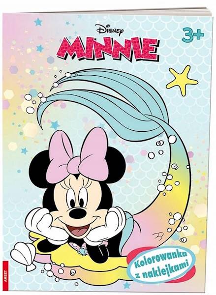 8459 Disney Minnie Kolorowanka z naklejkami Praca Zbiorowa