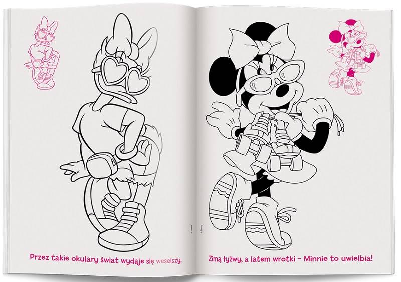 8459 Disney Minnie Kolorowanka z naklejkami Praca Zbiorowa