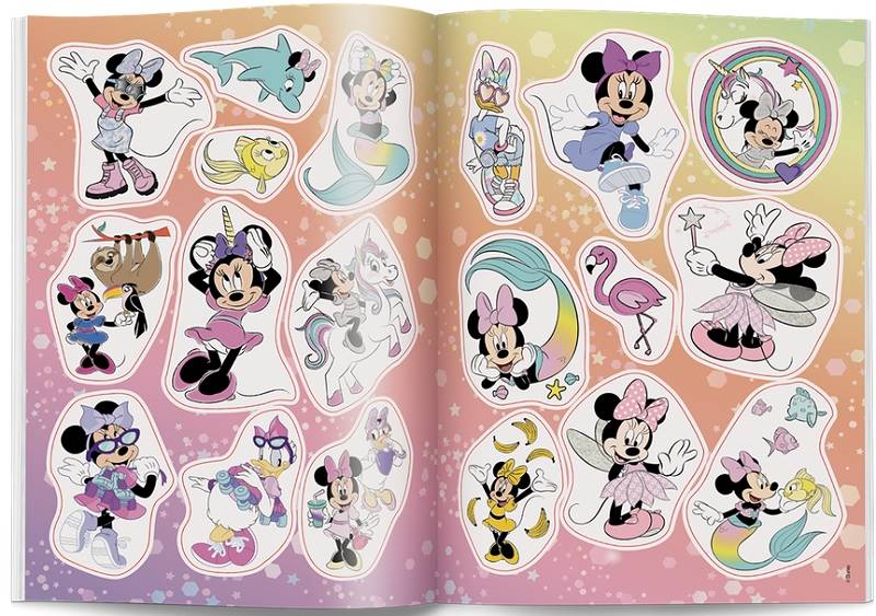 8459 Disney Minnie Kolorowanka z naklejkami Praca Zbiorowa