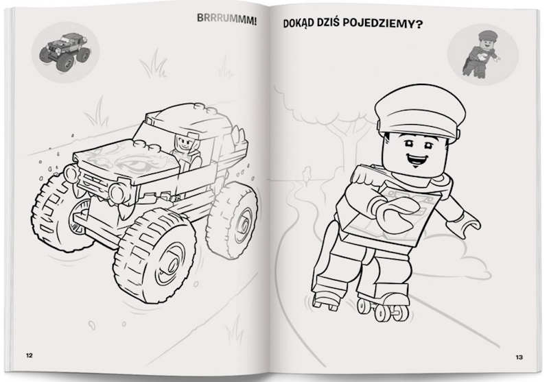 8886 LEGO CITI KOLOROWANKA Z NAKLEJKAMI 