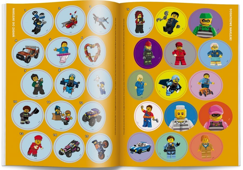 8886 LEGO CITI KOLOROWANKA Z NAKLEJKAMI 