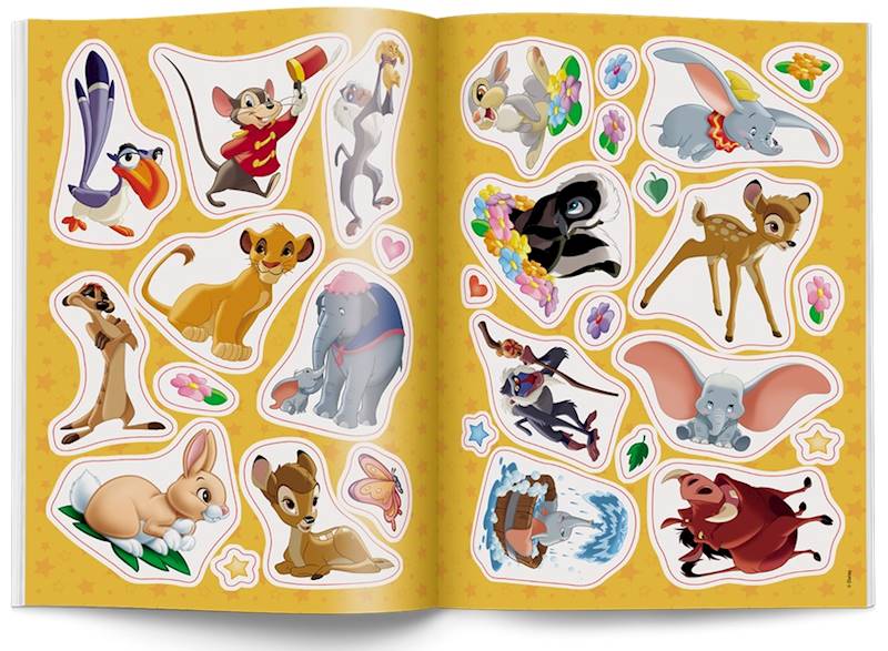 9197 Disney Kolorowanka z naklejkami Praca Zbiorowa 