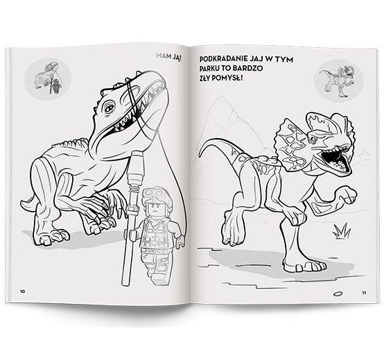 9623 Lego Jurassic World Kolorowanka z naklejkami Praca Zbiorowa 