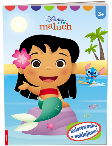 0100 Disney Maluch Kolorowanka z naklejkami Praca Zbiorowa