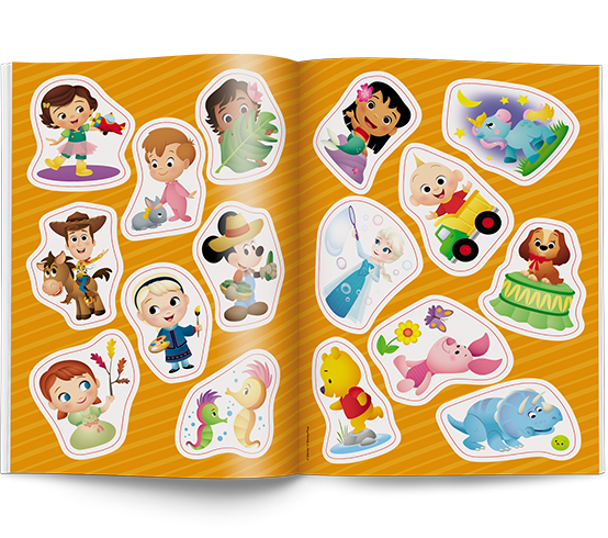 0100 Disney Maluch Kolorowanka z naklejkami Praca Zbiorowa