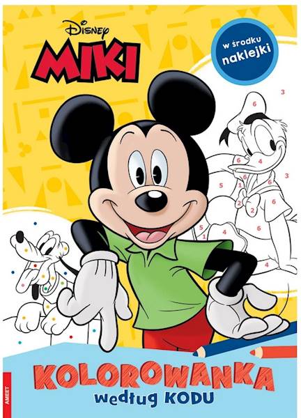 0636 Disney Myszka Miki kolorowanka według kodu Praca zbiorowa