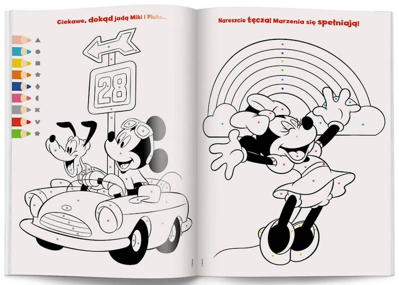 0636 Disney Myszka Miki kolorowanka według kodu Praca zbiorowa