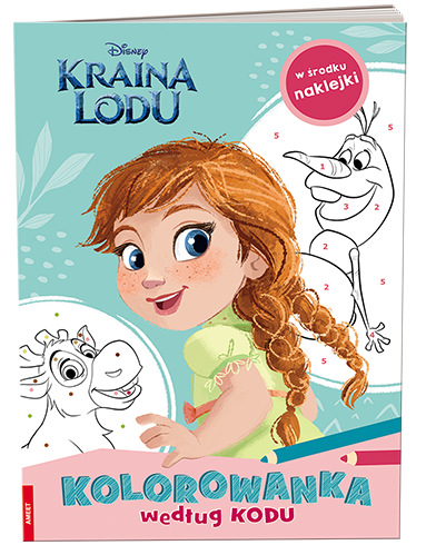 0643 Disney Kraina Lodu kolorowanka według kodu Praca zbiorowa 