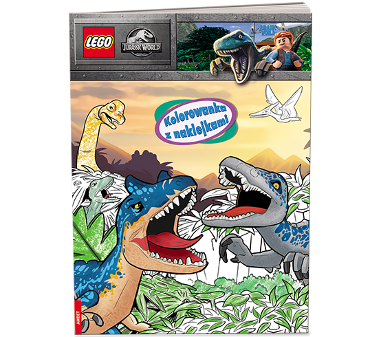 1459 Lego Jurassic World Kolorowanka z naklejkami Praca zbiorowa  