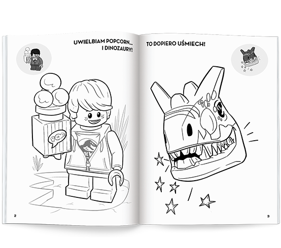 1459 Lego Jurassic World Kolorowanka z naklejkami Praca zbiorowa  