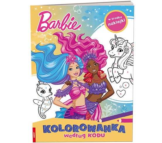 1879 Barbie kolorowanka według kodu Praca zbiorowa