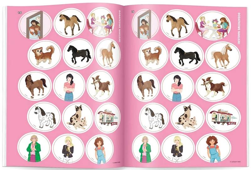 1961 Schleich Horse Club Kolorowanka z naklejkami Praca zbiorowa