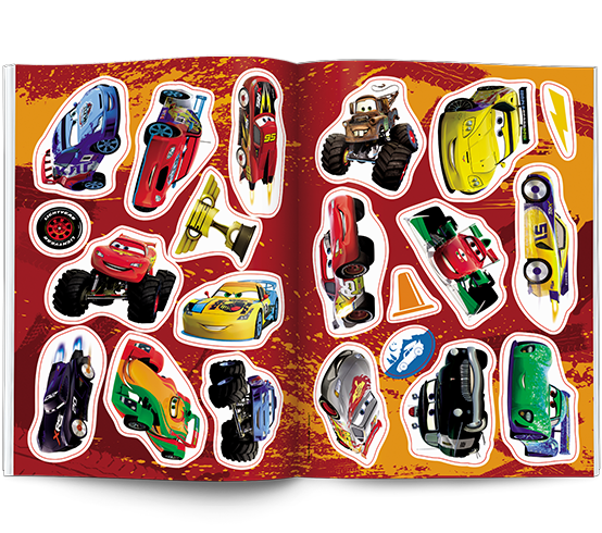 2036 Auta Naklejam i koloruję. Disney Pixar Praca zbiorowa