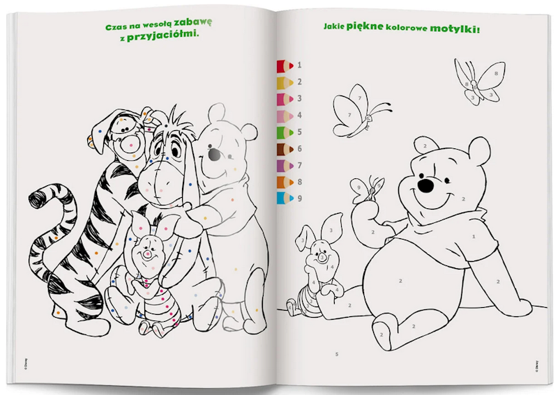 2487 Kubuś i Przyjaciele kolorowanka według kodu Praca zbiorowa