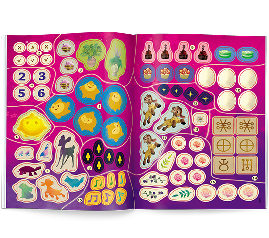 3040 Disney Życzenie 100 Brokatowych Naklejek Praca Zbiorowa