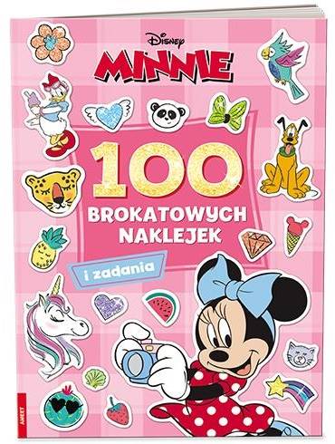 4672 Disney Minnie 100 Brokatowych Naklejek Praca Zbiorowa 