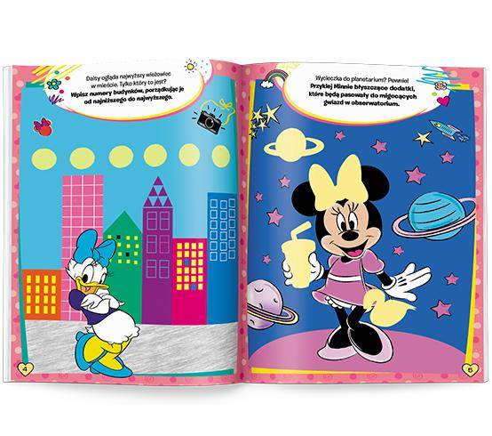 4672 Disney Minnie 100 Brokatowych Naklejek Praca Zbiorowa 