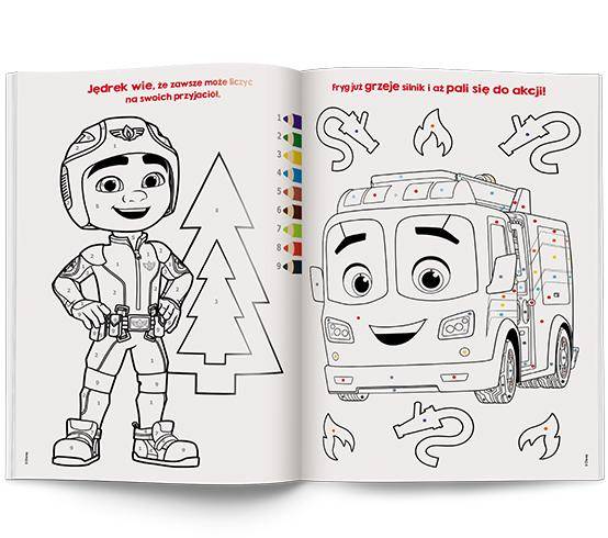 4979 Disney Straż Ekipa kolorowanka według kodu Praca zbiorowa