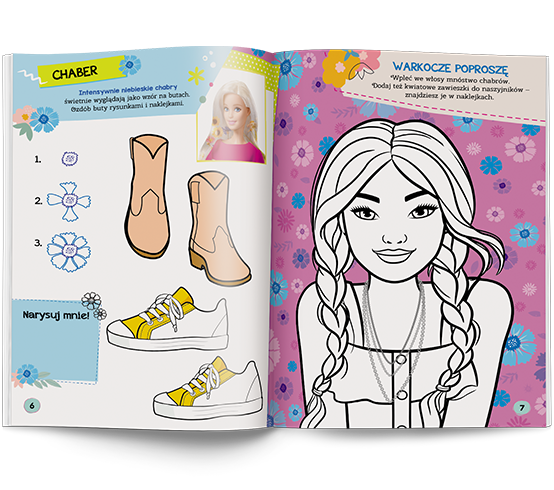 4993 Barbie Kwiaty Rysuję Koloruję Ozdabiam Praca zbiorowa