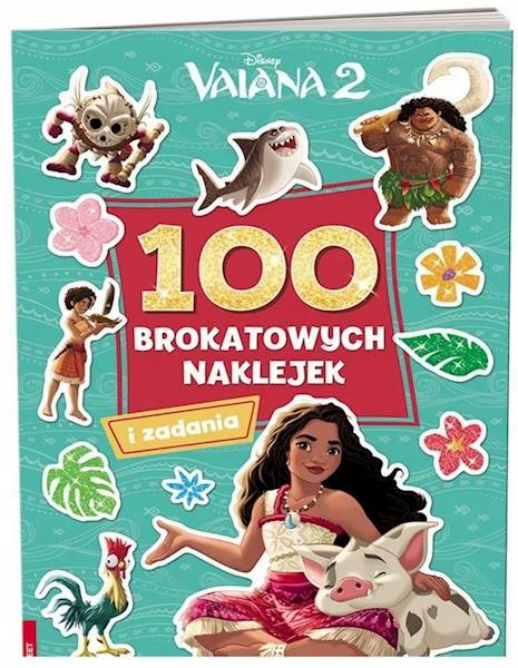 5334 Disney Vaiana 2 100 Brokatowych Naklejek Praca Zbiorowa 