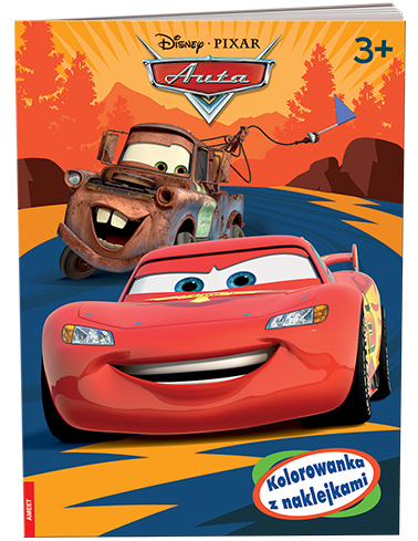 5822 Disney Pixar Auta Kolorowanka z naklejkami Praca zbiorowa