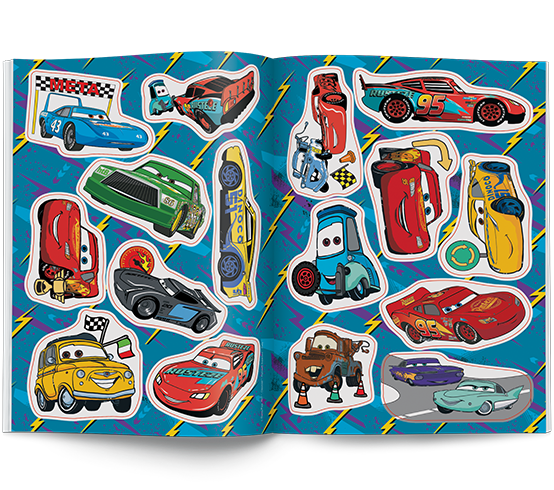 5822 Disney Pixar Auta Kolorowanka z naklejkami Praca zbiorowa