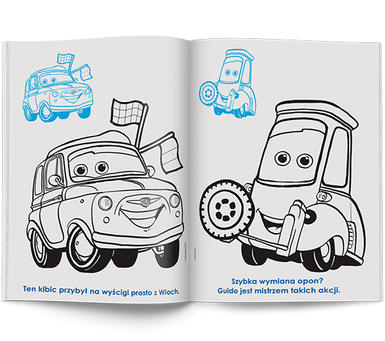 5822 Disney Pixar Auta Kolorowanka z naklejkami Praca zbiorowa