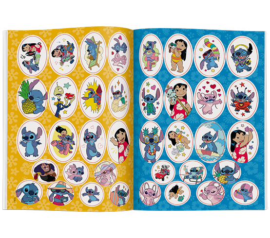 5877 Disney Stich Naklejam i Koloruję Praca zbiorowa