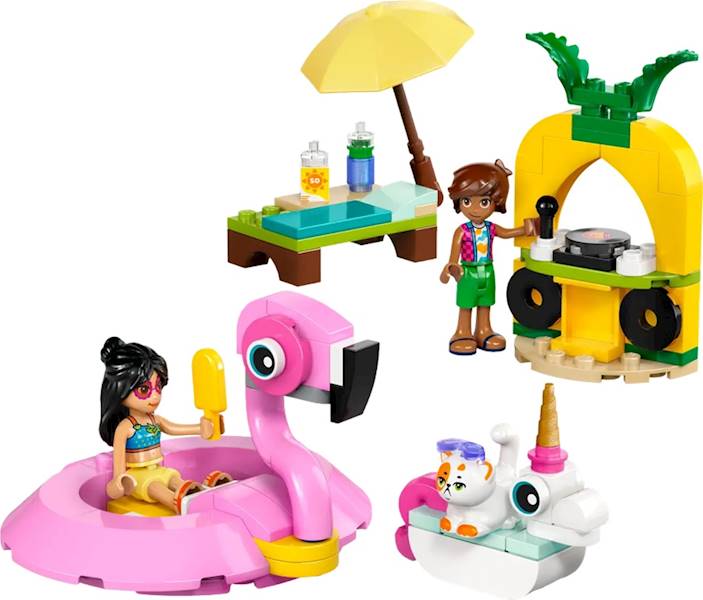 42658 Klocki Lego Friends Impreza na basenie z jednorożcem i flamingiem 