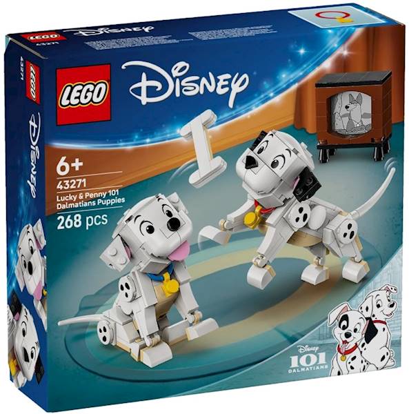 43271 Klocki Lego Disney 101 dalmatyńczyków Szczeniaczki Szczęściarz i Penny