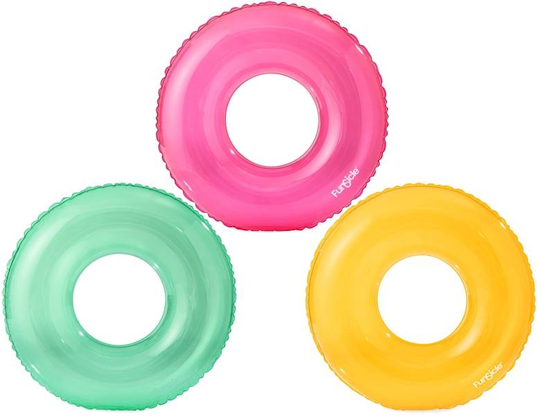 9472 Funsicle kółko dmuchane koło do pływania neonowe 3 kolory