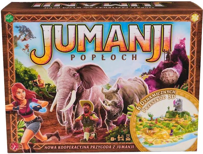 2347 Gra planszowa rodzinna Jumanji Popłoch kooperacyjna gra