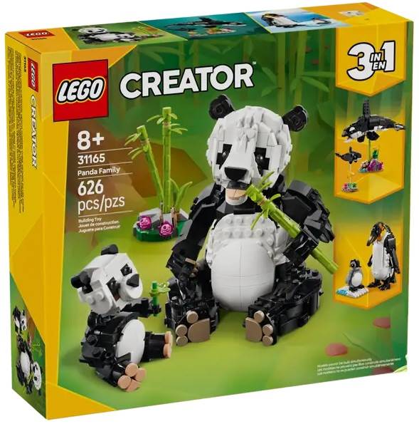 31165 Klocki Lego Creator 3w1 Dzikie zwierzęta: rodzina pand 626 elementów 