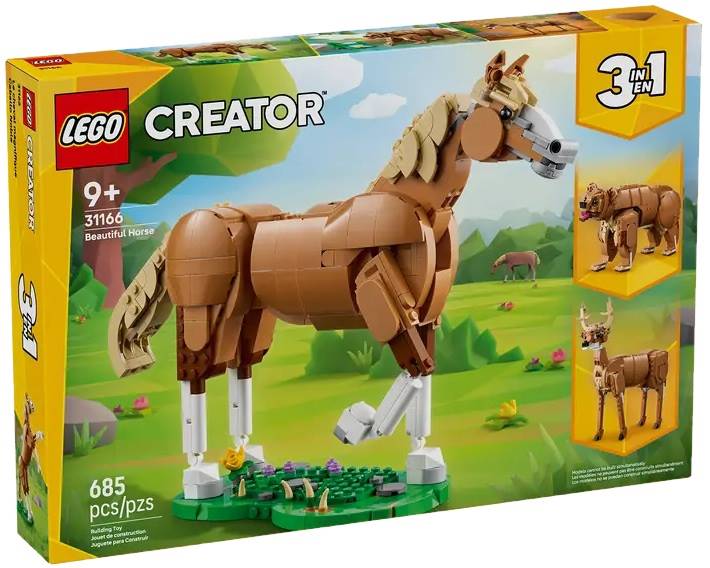 31166  Klocki Lego Creator 3w1 Piękny koń 685 elementów 