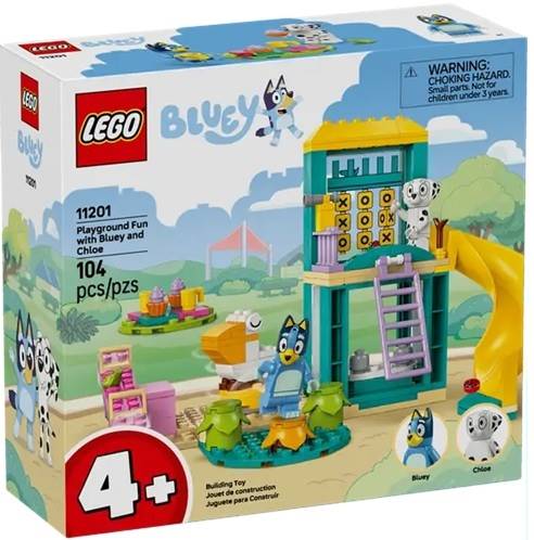 11201 Klocki Lego Bluey - Blue i Łatka na placu zabaw 104 elementy 