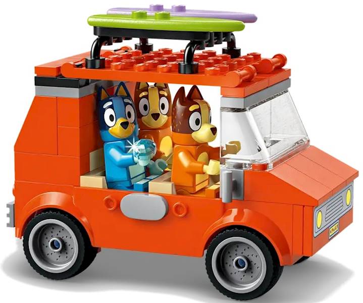 11202 Klocki Lego Bluey - Blue i rodzinna wycieczka samochodem 133 elementy 
