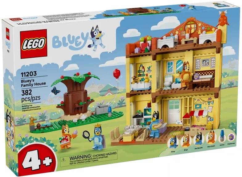 11203 Klocki Lego Bluey - Dom rodzinny Blue 382 elementy 