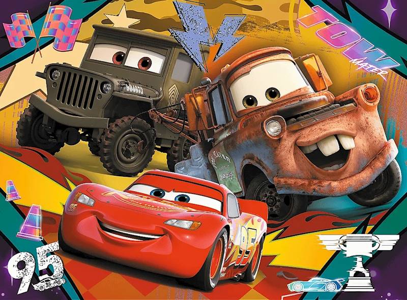 2934 Trefl puzzle 30 elementów Cars Rozpędzone samochody