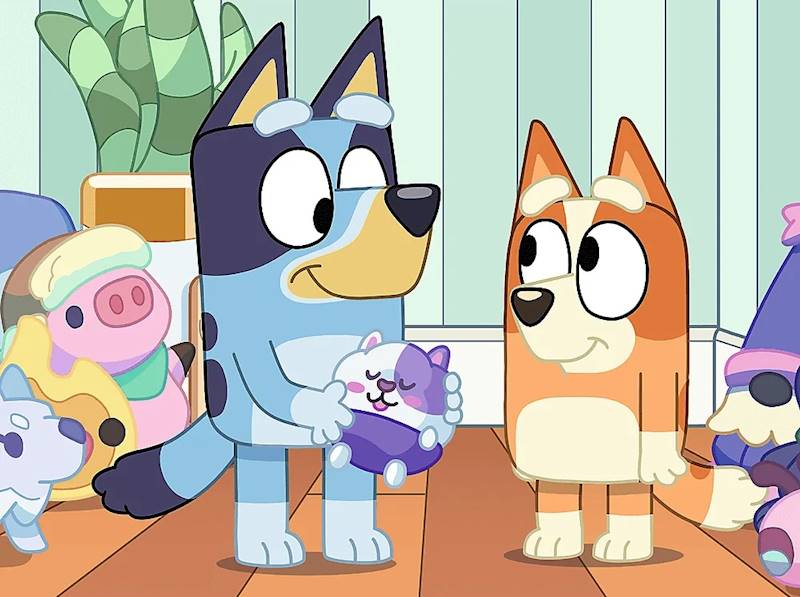 3245 Puzzle Trefl 30 elementów Bluey Z Bluey zawsze jest wesoło