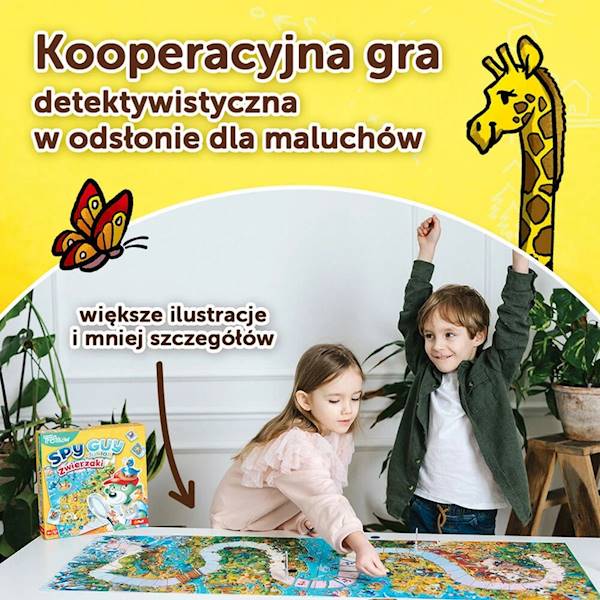 5958 Rodzina Treflików Gra rodzinna Spy Guy Junior Zwierzaki Trefl 