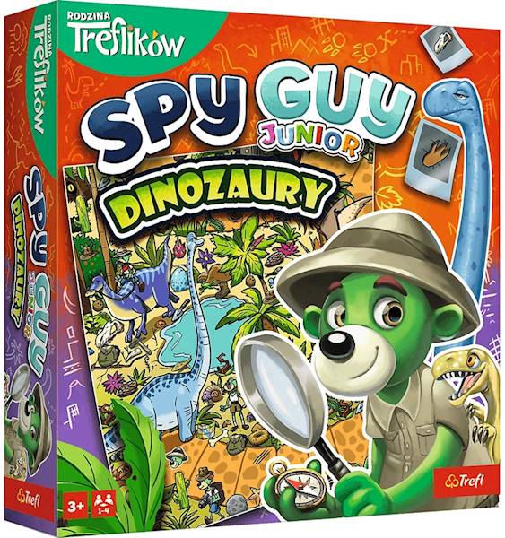 6528 Rodzina Treflików Gra rodzinna Spy Guy Junior Dinozaury Trefl