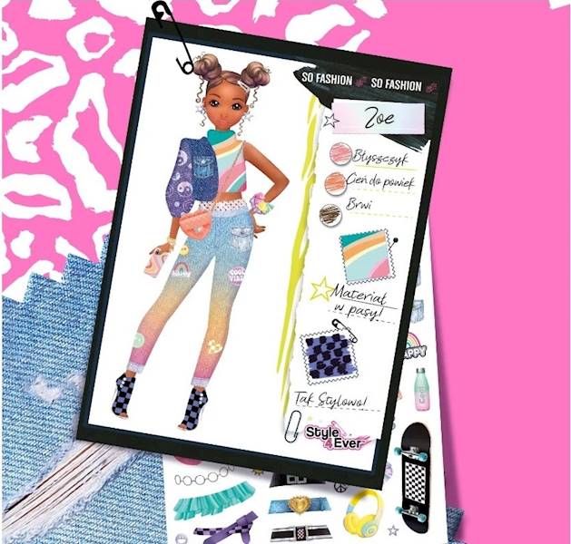 4743 Zestaw kreatywny Projekt moda Portfolio