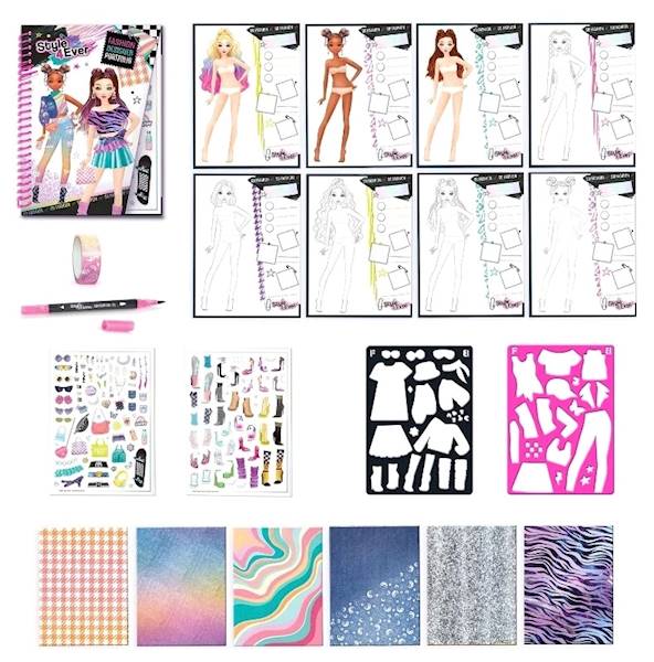 4743 Zestaw kreatywny Projekt moda Portfolio