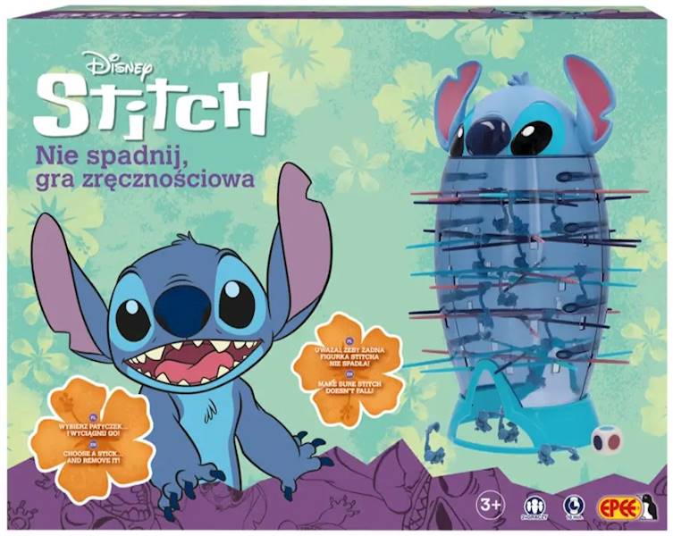 4439 Gra zręcznościowa Disney Stitch Nie spadnij spadający Stitch Epee 