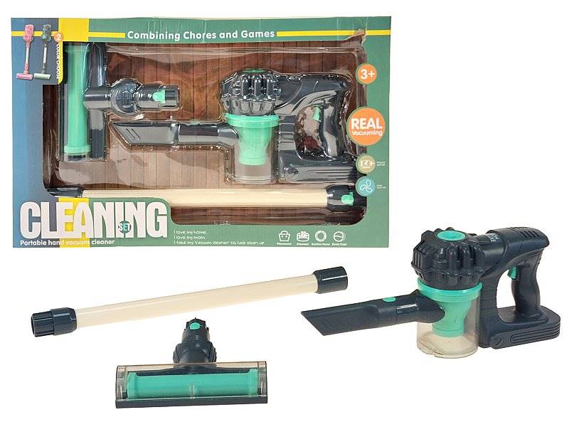 3035 Odkurzacz na baterie Pionowy dla dzieci interaktywny dźwięk światło