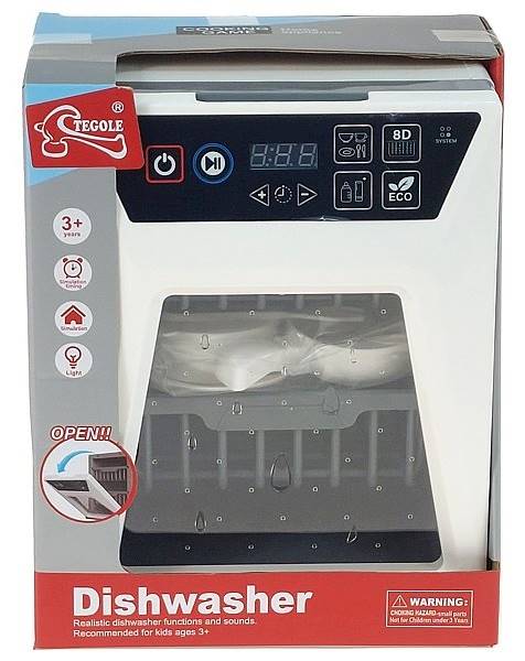6713 Zmywarka zabawka dla dzieci + akcesoria światło dźwięk 