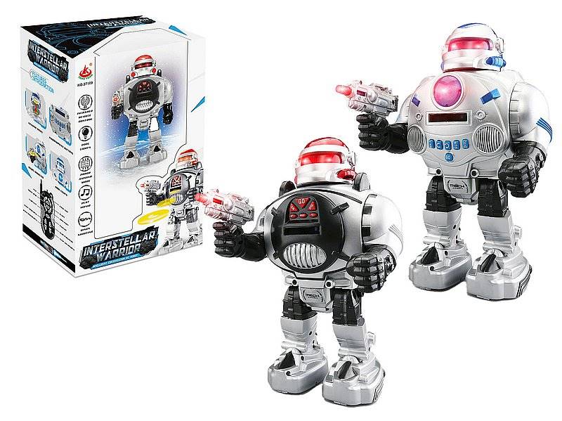 6928 Duży Robot Zdalnie Sterowany Strzela Dyskami Interaktywny Światło