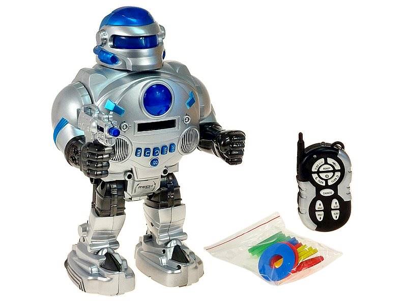 6928 Duży Robot Zdalnie Sterowany Strzela Dyskami Interaktywny Światło